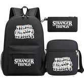 Strangers Things SchoolBag Backpack Shoulder Bag Book Pencil Bags 3pcs Set
