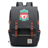 Liverpool Football Club Canvas Travel Backpack School Book Bag