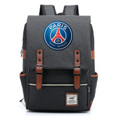 Paris Saint Germain Football Club Canvas Travel Backpack School Book Bag