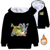My Singing Monster Pullover Hoodie Sweatshirt Autumn Winter Unisex Sweater Zipper Jacket for Kids Boy Girls