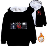 Skibidi Toilet Man Pullover Hoodie Sweatshirt Autumn Winter Unisex Sweater Zipper Jacket for Kids Boy Girls