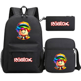 2025 Game Roblox SchoolBag Backpack Shoulder Bag Book Pencil Bags 3pcs Set