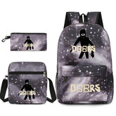 Roblox Doors SchoolBag Backpack Shoulder Bag Book Pencil Bags 3pcs Set