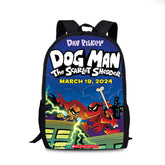 Dog Man Backpack School Sports Bag