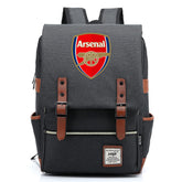 Arsenal Football Club Canvas Travel Backpack School Book Bag