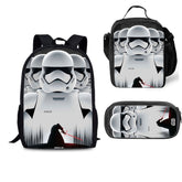 Star Wars Rebels Stormtrooper Schoolbag Backpack Lunch Bag Pencil Case Set Gift for Kids Students