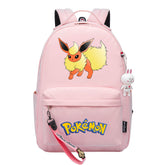 Pokemon Flareon USB Charging Backpack Shoolbag Notebook Bag Gifts for Kids Students