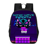 Geometry Dash Backpack School Sports Bag for Kids Boy Girl Kindergarten