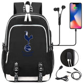 Tottenham Hotspur Football Club USB Charging Backpack School Note Book Laptop Travel Bags