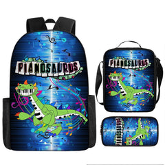 Nightmare Critters Schoolbag Backpack Lunch Bag Pencil Case 3pcs Set Gift for Kids Students