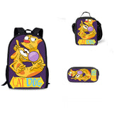 Catdog Schoolbag Backpack Lunch Bag Pencil Case 3pcs Set Gift for Kids Students