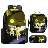 My Neighbor Totoro Schoolbag Backpack Lunch Bag Pencil Case 3pcs Set Gift for Kids Students