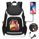 Strangers Things Max Mayfield USB Charging Backpack School NoteBook Laptop Travel Bags