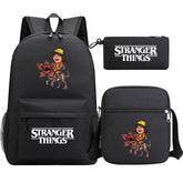 Strangers Things Dustin Henderson SchoolBag Backpack Shoulder Bag Book Pencil Bags 3pcs Set