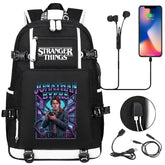 Strangers Things Jonathan Byers USB Charging Backpack School NoteBook Laptop Travel Bags