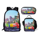 Chuggington Schoolbag Backpack Lunch Bag Pencil Case 3pcs Set Gift for Kids Students
