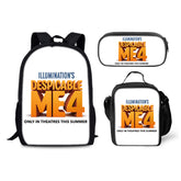 Despicable Me 4 Schoolbag Backpack Lunch Bag Pencil Case 3pcs Set Gift for Kids Students