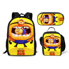 Despicable Me 4 Schoolbag Backpack Lunch Bag Pencil Case 3pcs Set Gift for Kids Students