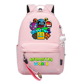 Geometry Dash Backpack Schoolbag Notebook Bag Gifts for Kids Students