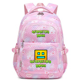 Geometry Dash Waterproof Backpacks Kids School Bags Teenagers Backpack