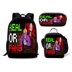 Gorilla Tag Schoolbag Backpack Lunch Bag Pencil Case 3pcs Set Gift for Kids Students