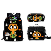 Gourdy Schoolbag Backpack Lunch Bag Pencil Case 3pcs Set Gift for Kids Students
