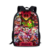 Hazbin Hotel Alastor Radio Demon Backpack School Sports Bag for Kids Boy Girl