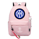 Internazionale Milano Football Club Backpack Schoolbag Notebook Bag Gifts for Kids Students