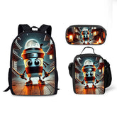 Italian Brainrot Schoolbag Backpack Lunch Bag Pencil Case 3pcs Set Gift for Kids Students