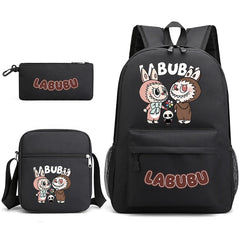La BuBu SchoolBag Backpack Shoulder Bag Book Pencil Bags 3pcs Set
