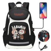 La Bubu USB Charging Backpack School NoteBook Laptop Travel Bags