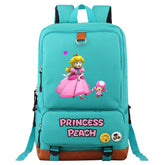 Mario Princess Peach School Bags Water Proof Notebook Backpacks