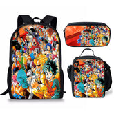 My Hero Academia Schoolbag Backpack Lunch Bag Pencil Case 3pcs Set Gift for Kids Students