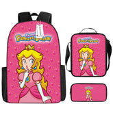 Princess Schoolbag Backpack Lunch Bag Pencil Case 3pcs Set Gift for Kids Students