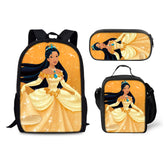Pocahontas Schoolbag Backpack Lunch Bag Pencil Case 3pcs Set Gift for Kids Students