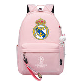 Real Madrid Football Club Backpack Schoolbag Notebook Bag Gifts for Kids Students