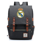 Real Madrid Football Club Canvas Travel Backpack School Book Bag