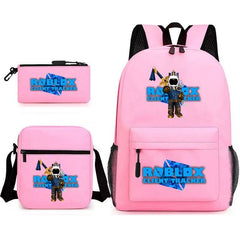 Roblox SchoolBag Backpack Shoulder Bag Book Pencil Bags 3pcs Set