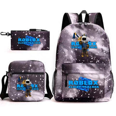 Roblox SchoolBag Backpack Shoulder Bag Book Pencil Bags 3pcs Set