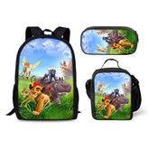 The Lion Guard Schoolbag Backpack Lunch Bag Pencil Case 3pcs Set Gift for Kids Students