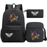 Zelda SchoolBag Backpack Shoulder Bag Book Pencil Bags 3pcs Set