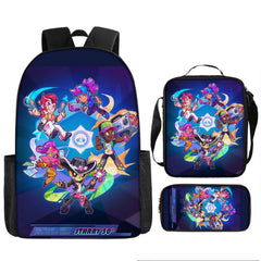 Brawl Stars Schoolbag Backpack Lunch Bag Pencil Case 3pcs Set Gift for Kids Students