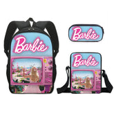 Barbie The Movie Schoolbag Backpack Lunch Bag Pencil Case 3pcs Set Gift for Kids Students