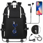 Tottenham Hotspur Football Club USB Charging Backpack School NoteBook Laptop Travel Bags