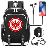 Eintracht Frankfurt Football Club USB Charging Backpack School Note Book Laptop Travel Bags