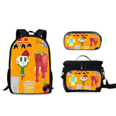 Steal a Brainrot Schoolbag Backpack Lunch Bag Pencil Case 3pcs Set Gift for Kids Students