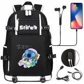 Lilo & Stitch Stitch #5 USB Charging Backpack School NoteBook Laptop Travel Bags