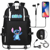 Lilo & Stitch Stitch #12 USB Charging Backpack School NoteBook Laptop Travel Bags