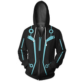 TRON Legacy Cosplay Hoodie Sweatshirt Sweater Unisex Zipper Jacket Coat