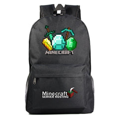 Game Minecraft Backpack Schoolbag Unisex Cosplay Prop